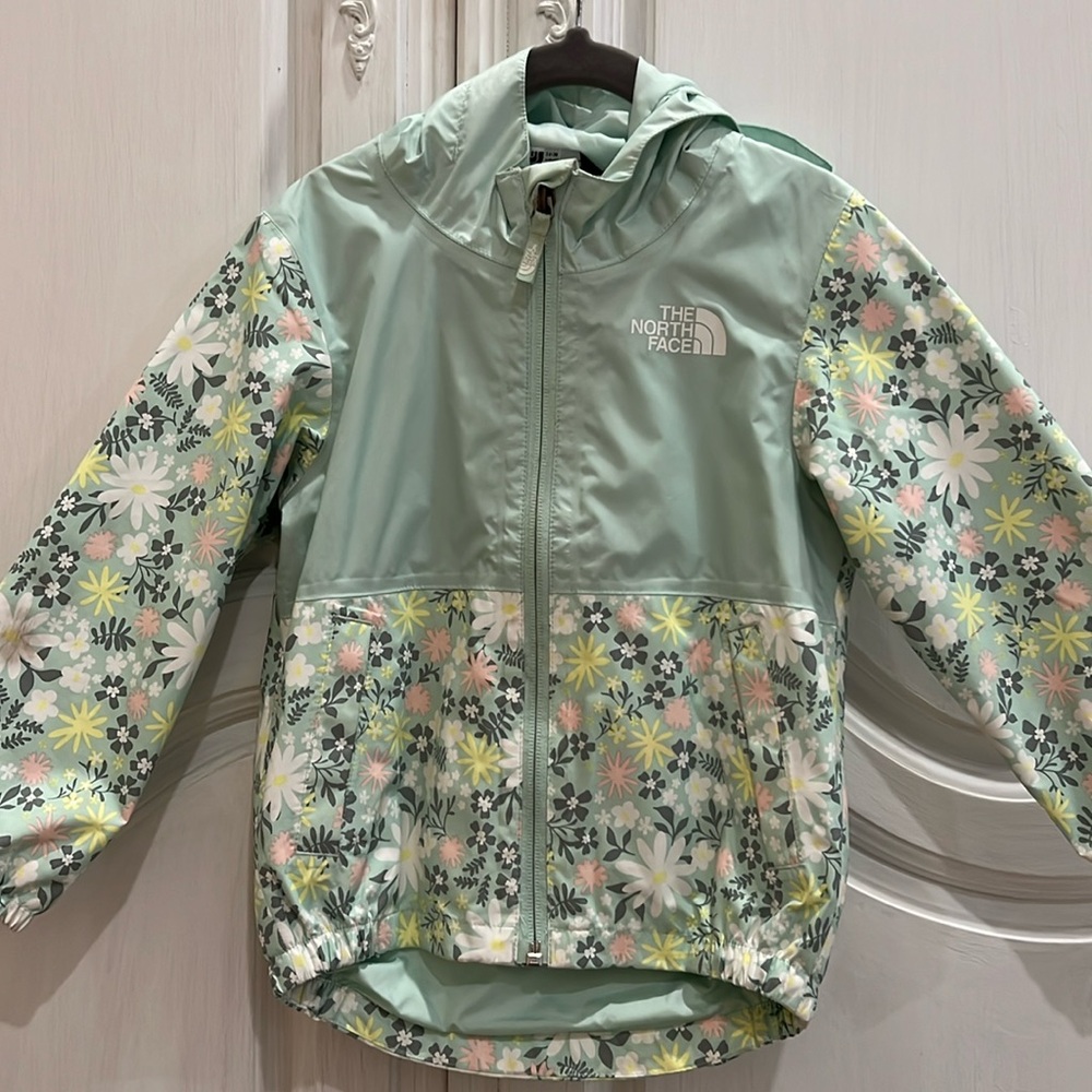 Toddler girl north face rain coat